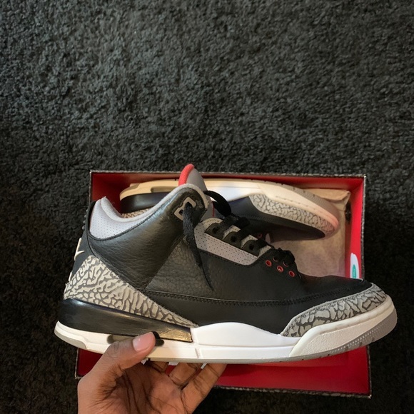 jordan retro 3 black cement size 11